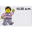 LEGO Time Teacher Activity Card, girl - 10.35 a.m.