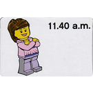LEGO Time Teacher Activity Card, girl - 11.40 une.m.