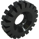 Grey inner hub 3634 Lego Technic 4 x Thick tread Black Rubber wheel 17 x 43