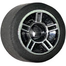 LEGO Tire, Low Profile, Narrow Ø14.58 X 6.24 with Rim Ø11.2 X 6.2 with Hole and Silver Spokes Design (50944)