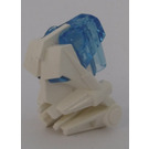 LEGO Toa Head with Transparent Medium Blue Toa Eyes/Brain Stalk