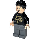 LEGO Tony Stark jossa Musta Paita jossa Gold Kypärä ja Niskakiinnike Minihahmo