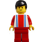 LEGO Tourist in Striped Shirt and with Black Hair  Minifigure