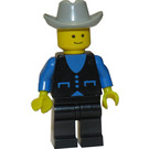 LEGO Town Cowboy med Blå Skjorte og Svart Jakke Minifigur