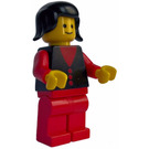 LEGO Town Lady with Black Vest and Three Red Buttons Minifigure