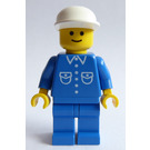 LEGO Town Minifigure with Shirt with 6 Buttons and White Cap