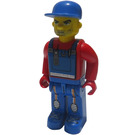 LEGO Ciągnik Kierowca z Niebieski Kombinezon Minifigurka