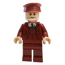 LEGO Train Conductor with Dark Red Uniform and Light Flesh Head Minifigure