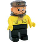 LEGO Trein Conductor met Geel Top Duplo-figuur