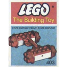 LEGO Zug Couplers und Räder (The Building Toy) 403-2
