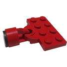 LEGO Train Coupling Plate with Red Magnet