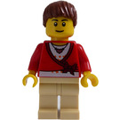 LEGO Tog Passager med Rød Sweater Minifigur