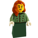 LEGO Train Passenger Woman with Sand Green Blouse Minifigure