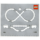 LEGO Trein Track Layout Karton 1:13 Scale Template