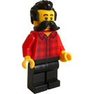 LEGO Train Worker - Mâle avec Moustache Minifigurine