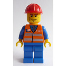 LEGO Влак Worker с Cheeklines Минифигурка