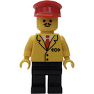 LEGO Train Worker with Yellow Suit Jacket Minifigure