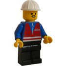 LEGO Trains Worker mit Rot Weste und Schnurrbart Minifigur