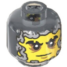 LEGO Transparent Black  Cinder Head (Recessed Solid Stud) (3274)