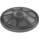 LEGO Transparent Black  Dish 4 x 4 with TIE Bomber Cockpit (Open Stud) (100644 / 108971)