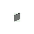 LEGO Transparent Black  Glass for Window 1 x 2 x 2 (35315 / 86209)