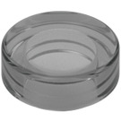 LEGO Transparent Black  Tile 1 x 1 Round (98138)