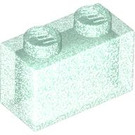 LEGO Opale bleue transparente Brique 1 x 2 sans tube à l'intérieur (3065 / 35743)