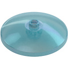 LEGO Transparenter blauer Opal Dish 4 x 4 (Offene Noppe) (35394)