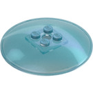 LEGO Transparent Blå Opal Dish 6 x 6 (35327 / 44375)