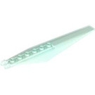 LEGO Transparent Blue Opal Hinge Plate 1 x 12 with Angled Sides and Tapered Ends (53031 / 57906)