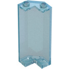 LEGO Transparent Blå Opal Panel 2 x 2 x 5 Vägg Hörn (78594)