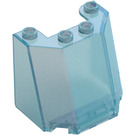 LEGO Transparent Blå Opal Vindruta 3 x 4 x 3 (35193 / 84954)