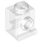 LEGO Transparant Steen 1 x 1 met Koplamp en geen slot (4070 / 30069)