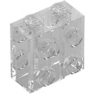 LEGO Transparent Kloss 1 x 2 x 2 med Knoppar på Motsatta sidor (80796)