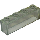 LEGO Transparent Brick 1 x 4 without Bottom Tubes (3066 / 35256)