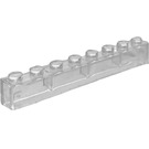 LEGO Transparent Brick 1 x 8 without Bottom Tubes with Cross Support