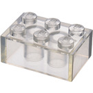 LEGO Transparent Brick 2 x 3 (Earlier, without Cross Supports) (3002)