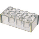 LEGO Transparent Brick 2 x 4 (Earlier, without Cross Supports) (3001)