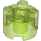 LEGO Vert clair transparent Brique 2 x 2 Rond (3941 / 6143)