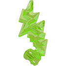 LEGO Verde brillante trasparente Lightning Bolt con Foro dell'asse (2149)