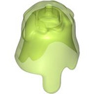 LEGO Transparent Bright Green Minifigure Creature Head (77181)