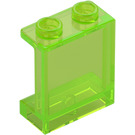 LEGO Transparent Bright Green Panel 1 x 2 x 2 with Side Supports, Hollow Studs (35378 / 87552)