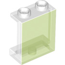 LEGO Vert clair transparent Panneau 1 x 2 x 2 avec supports latéraux, tenons creux (35378 / 87552)