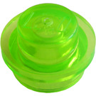 LEGO Transparent Bright Green Plate 1 x 1 Round (6141 / 30057)