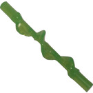 LEGO Transparent Bright Green Power Burst Rod with Spiral Ridge