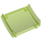 LEGO Transparent Bright Green Ramp Section (77823)