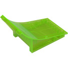 LEGO Transparent Bright Green Ramp Section - Upwards (77822)