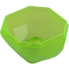 LEGO Transparent Bright Green Rock 4 x 4 x 1.6 Bottom (30294 / 42291)