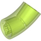 LEGO Transparent Bright Green Round Brick with Elbow (5489)