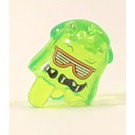 LEGO Transparent Bright Green Slime Head Cover with Orange Sunglasses (77181)